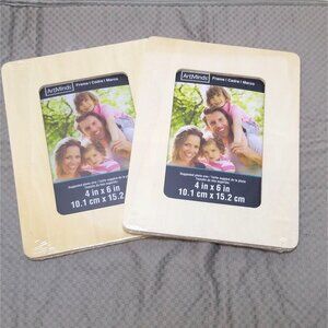 ArtMinds Unfinished Frame 4x6 in. Set of 2 Portrait or Landscape Natural Finish